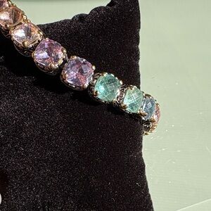 Elegant Multicolor Gemstone Park Lane Signature Bracelet